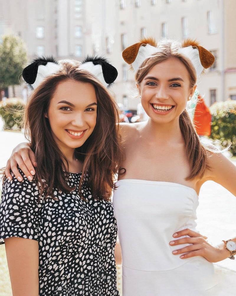 BNLIDES Handmade Plush Ears Headwear Dalmatian Dog Ears Headband Adult Cosplay Accessory for Halloween, Christmas - Image 5